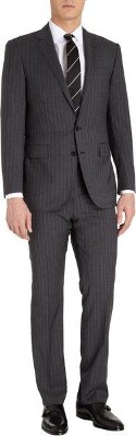 Ralph Lauren Navy Plaid Suit